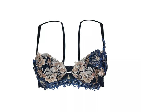 Salute Floral Crystal Push Up Bra (BTJ428)