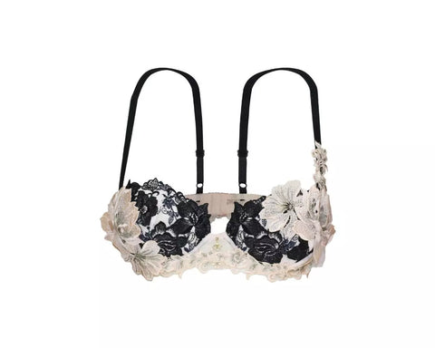 Salute Floral Crystal Push Up Bra (BTJ428)