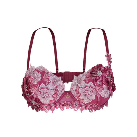 Salute Floral Crystal Push Up Bra (BTJ428)