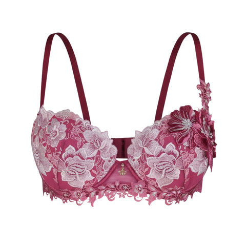 Salute Floral Crystal Push Up Bra (BTJ428)
