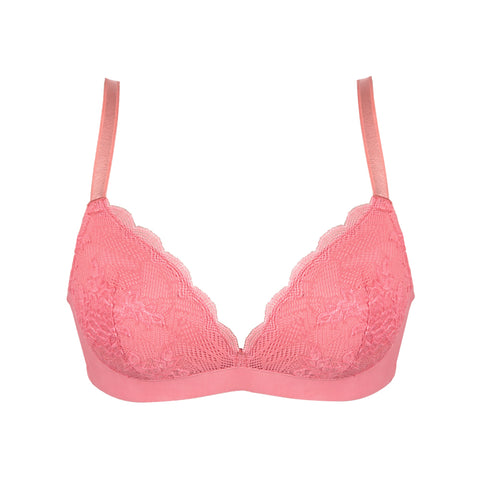 Non-wired Molded Lacey Bra (IB3225)