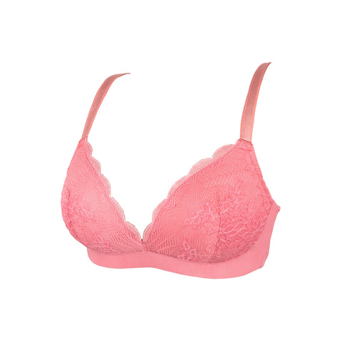 Non-wired Molded Lacey Bra (IB3225)